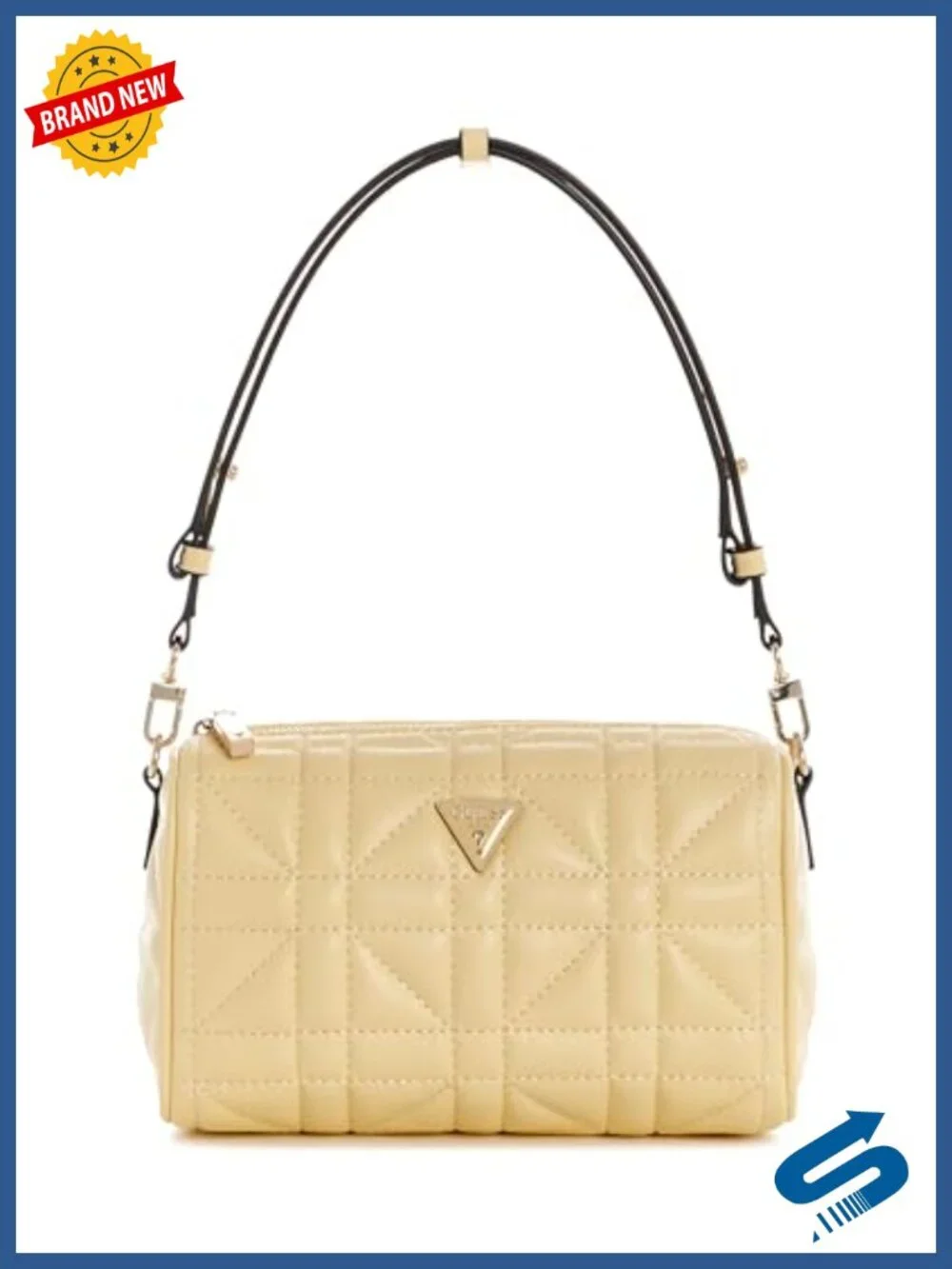 Edita Mini Convertible Shoulder Bag Quilted Satchel Polyurethane